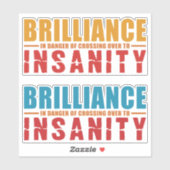 Brilliance対Insanityスタンプ シール (シート)