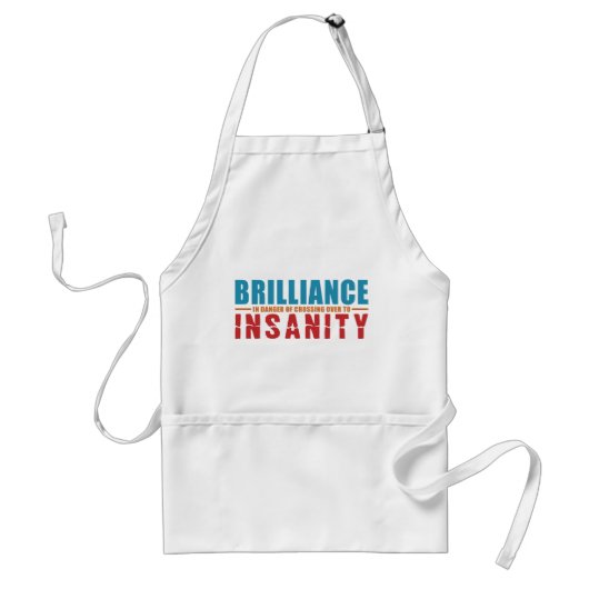 BRILLIANCE VS INSANITYエプロン – スタイル、色を選択 スタンダードエプロン (正面)