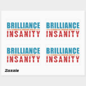 BRILLIANCE VS INSANITYカスタムステッカー 長方形シール (シート)
