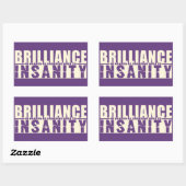BRILLIANCE VS INSANITYカスタムステッカー 長方形シール (シート)