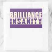 BRILLIANCE VS INSANITYカスタムステッカー 長方形シール (バッグ)