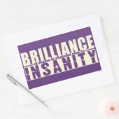 BRILLIANCE VS INSANITYカスタムステッカー 長方形シール (封筒)