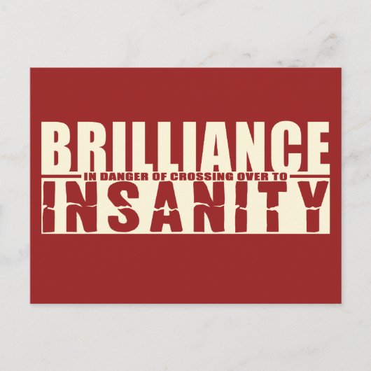 BRILLIANCE VS INSANITYカスタムポストカード ポストカード (正面)