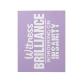BRILLIANCE VS INSANITYカスタムメモ帳 ノートパッド (回転)