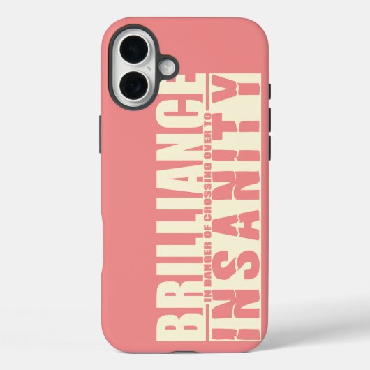 BRILLIANCE VS INSANITYカスタム iPhoneケース Case-Mate iPhoneケース (裏面)