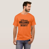 BRILLIANCE VS INSANITYシャツ – スタイル、色を選択 Tシャツ (正面フル)