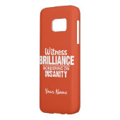 BRILLIANCE VS INSANITY名前をカスタムするとカラーケース Case-Mate iPhoneケース (裏面左)