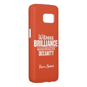 BRILLIANCE VS INSANITY名前をカスタムするとカラーケース Case-Mate iPhoneケース (裏面/右)