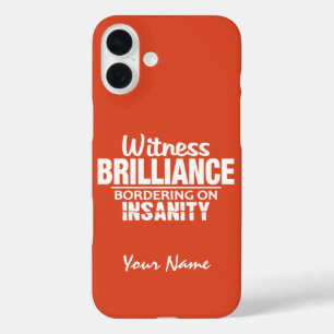 BRILLIANCE VS INSANITY名前をカスタムするとカラーケース iPhone 16 PLUSケース