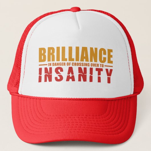 BRILLIANCE VS INSANITY hat -スタイルとカラーを選択 キャップ (正面)