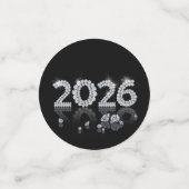 Brilliant 2026 Diamonds Luxury New Year コンフェッティ (スモール正面)