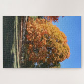 Brilliant Autumn Tree – Hubbell, Michigan ジグソーパズル (横)