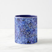 Brilliant Blue Hydrangea Inspirational Mug マグカップ (中央)