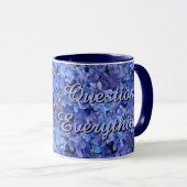 Brilliant Blue Hydrangea Inspirational Mug マグカップ (正面右)