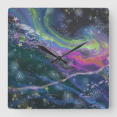 Brilliant cosmic Hurricane スクエア壁時計 (正面)