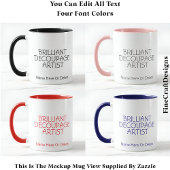 Brilliant Decompage Artist Crafter、名前016 Craft マグカップ