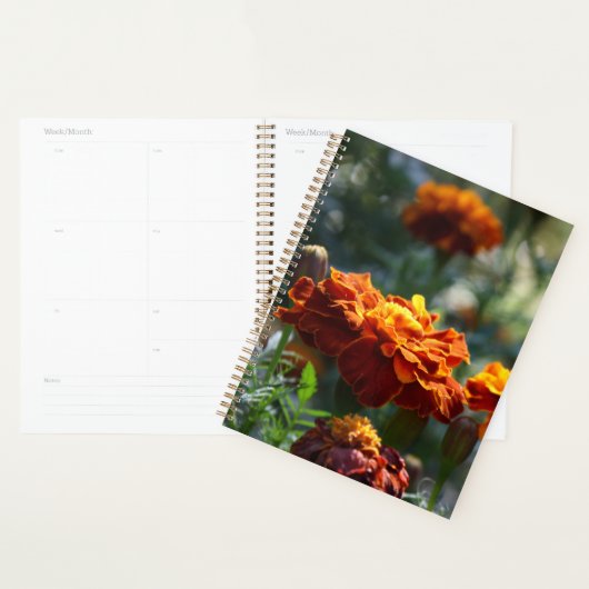 Brilliant Marigoldsマクロ写真 プランナー手帳 (ディスプレー)