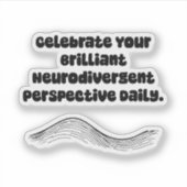 Brilliant Neurodivergent Perspective Daily  シール (正面)