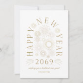 Brilliant New Year Firework Business Greeting Card シーズンカード (正面)