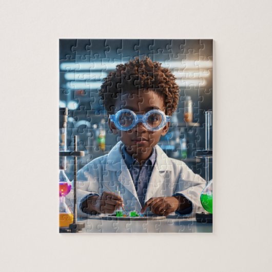 Brilliant Young Scientist Puzzle ジグソーパズル (縦)