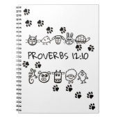 Brimley's PROVERBS 12:10 to Notebook ノートブック (正面)