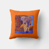 Brindleグレイハウンドの枕- "エース" クッション (裏面)