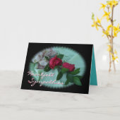 Brindleバラは大事な行事をスプレーカスタマイズ カード (黄色い花)