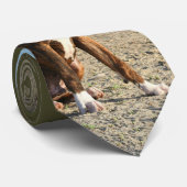 Brindleボクサーの子犬のタイ ネクタイ (ロール)