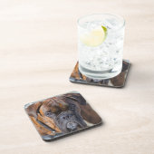 BRINDLEボクサーの子犬の近くに コースター (右側)