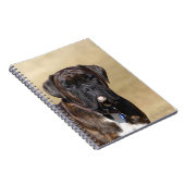 Brindleボクサー犬の地位 ノートブック (右側)