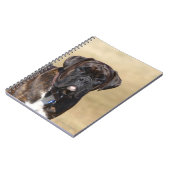 Brindleボクサー犬の地位 ノートブック (左側)