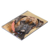 Brindleボクサー犬 ノートブック (左側)