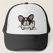 Brindle雑色のFrenchie キャップ (正面)
