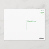 Brindle Boston Terrier Puppy Dog 考え's of You ポストカード (裏面)