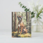 Brindle Boxer – ポストカード (スタンド正面)