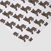 Brindle English Staffie Cute Cartoon Dog Pattern 薄葉紙 (詳細)