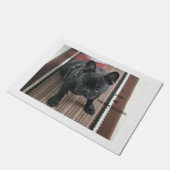Brindle_French_Bulldog愛w pic ドアマット (アングル)