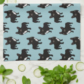 Brindle Frenchieは散歩するのを好みます キッチンタオル (折り畳み)