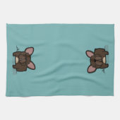 Brindle Frenchie キッチンタオル (横)