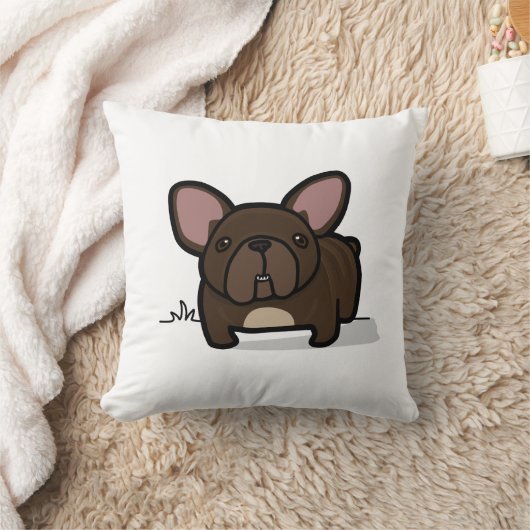 Brindle Frenchie クッション (ブランケット)