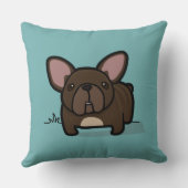 Brindle Frenchie クッション (裏面)