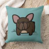 Brindle Frenchie クッション (ブランケット)