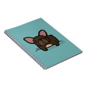 Brindle Frenchie ノートブック (右側)
