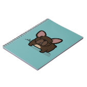 Brindle Frenchie ノートブック (左側)