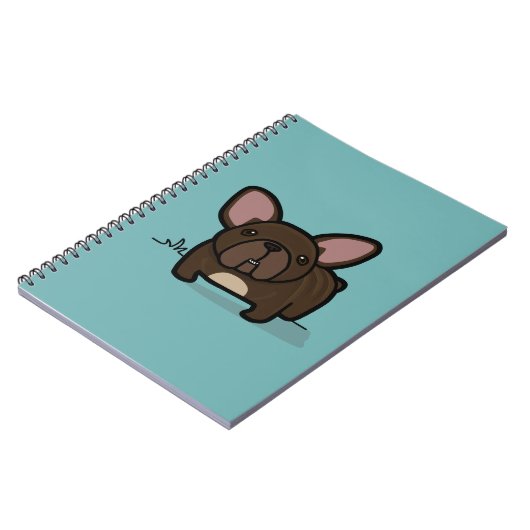 Brindle Frenchie ノートブック (左側)