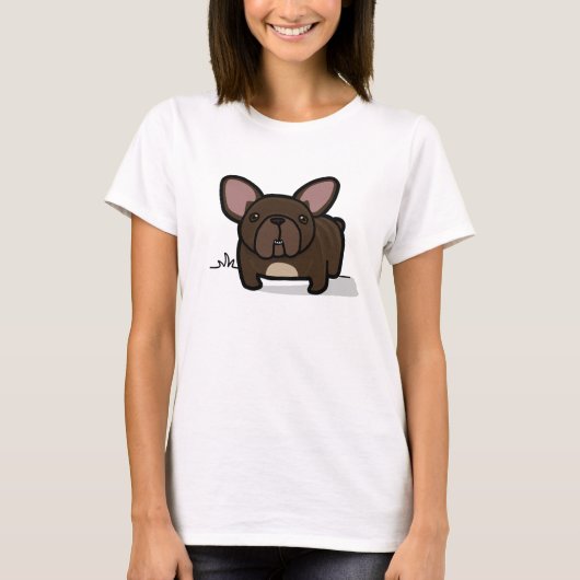 Brindle Frenchie Tシャツ (正面)