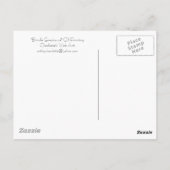 「Brindle Greyhound」ドッグアートポストカード ポストカード (裏面)