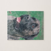 Brindle Masstiff犬のパズル ジグソーパズル (横)