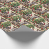 Brindle Mastiff Christmas Wrapping Paper ラッピングペーパー (角)