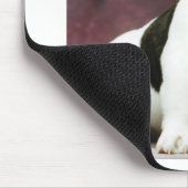 Brindle_pied_frenchのブルドッグの子犬 マウスパッド (コーナー)